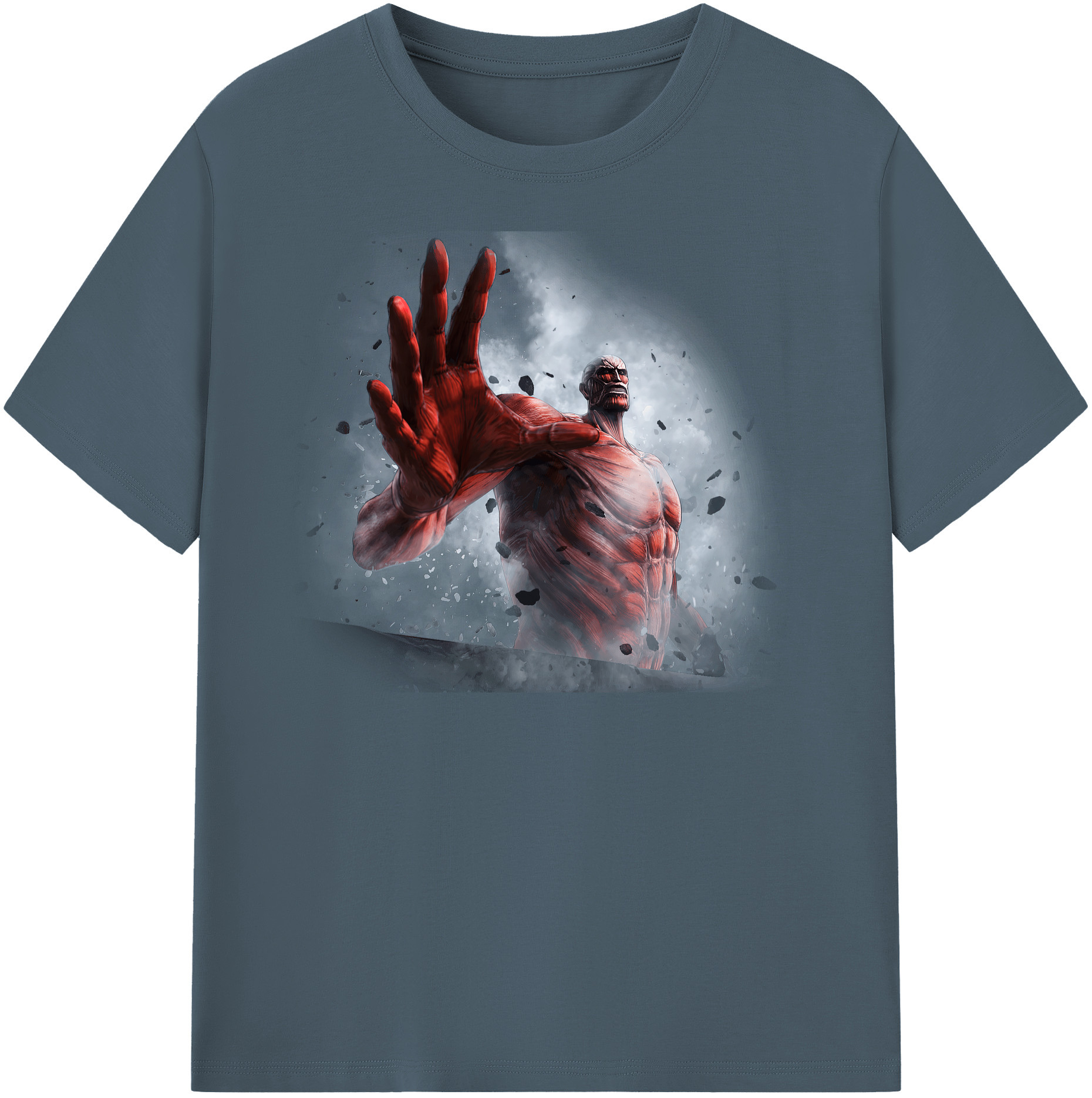 （画像用） 進撃の巨人 Attack on Titan 綿100％半袖Tシャツ（フロントプリント）